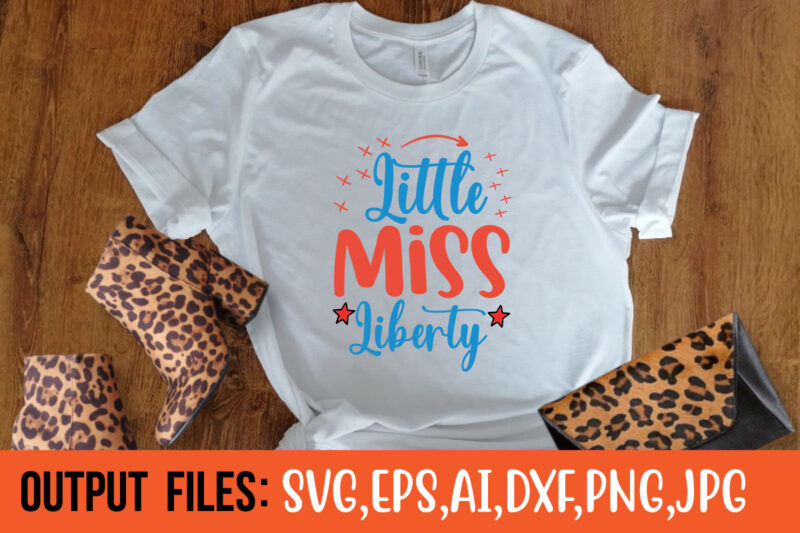 Little Miss Liberty t-shirt design