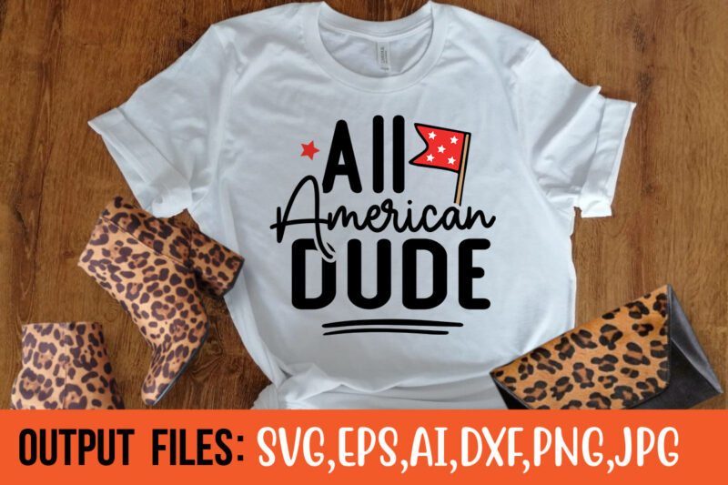 All American Dude Vector t-shirt design