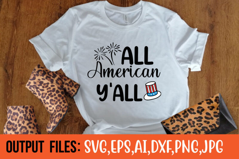 All American Y’all t-shirt design