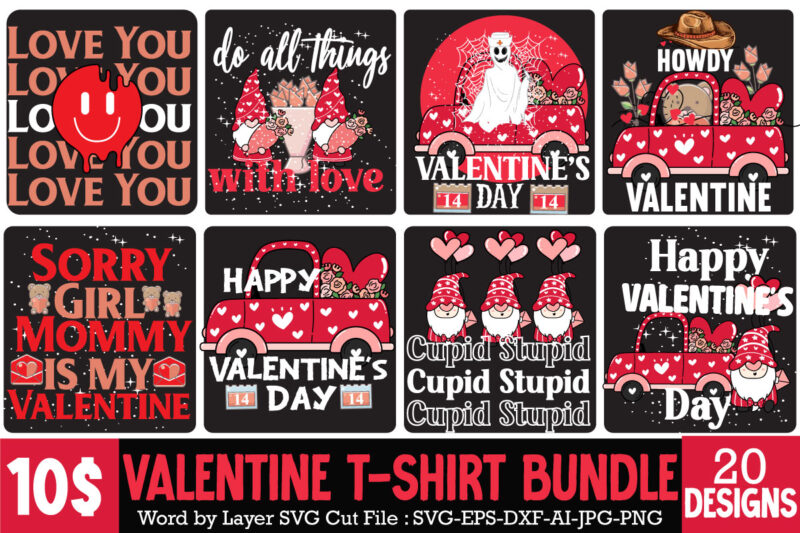 Valentine T-Shirt Design Bundle, Valentine T-Shirt Design Quotes, Coffee is My Valentine T-Shirt Design, Coffee is My Valentine SVG Cut File, Valentine T-Shirt Design Bundle , Valentine Sublimation Bundle ,Valentine's