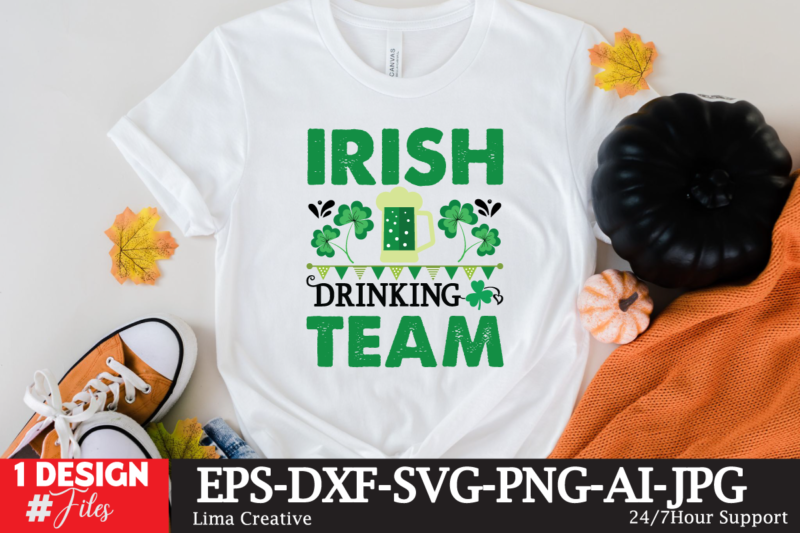 St.Patrick's Day T-shirt Design Bundle,.studio files, 100 patrick day vector t-shirt designs bundle, Baby Mardi Gras number design SVG, buy patrick day t-shirt designs for commercial use, canva t shirt