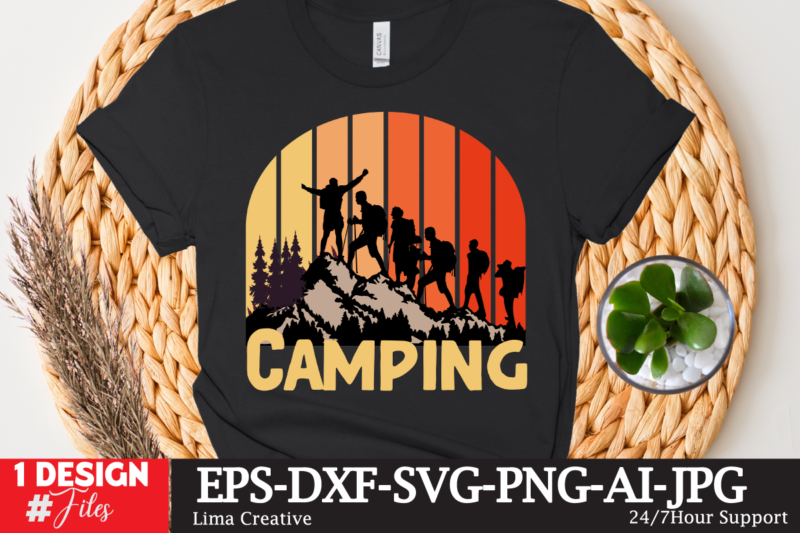 Camping T-shirtt Design Bundle ,Camping Crew T-Shirt Design , Camping Crew T-Shirt Design Vector , camping T-shirt Desig,Happy Camper Shirt, Happy Camper Tshirt, Happy Camper Gift, Camping Shirt, Camping Tshirt,