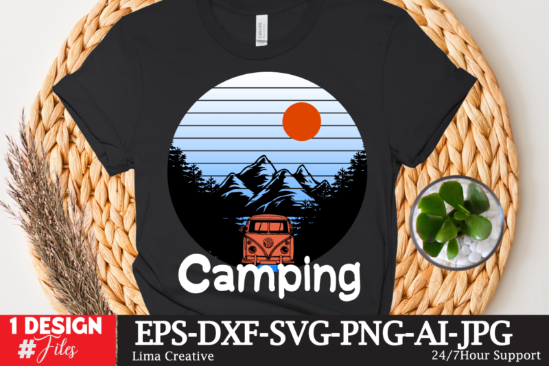 Camping T-shirtt Design Bundle ,Camping Crew T-Shirt Design , Camping Crew T-Shirt Design Vector , camping T-shirt Desig,Happy Camper Shirt, Happy Camper Tshirt, Happy Camper Gift, Camping Shirt, Camping Tshirt,