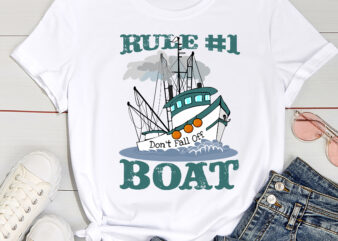 Rule 1 Don_t Fall Off The Boat Funny Cruise Cruising Cruiser NC