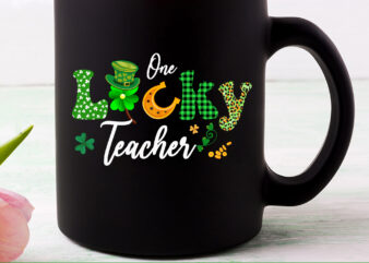 Shamrock One Lucky Teacher St. Patrick_s Day School Funny NC