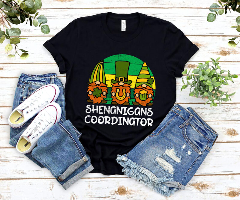 Shenanigans Coordinator St Patricks Day Gnomes Green Vintage NL