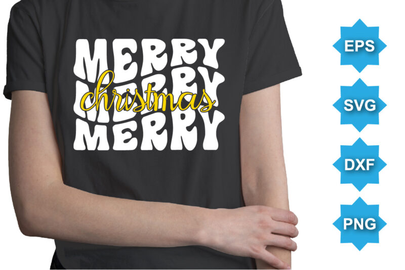 Merry Christmas, Merry Christmas shirts Print Template, Xmas Ugly Snow Santa Clouse New Year Holiday Candy Santa Hat vector illustration for Christmas hand lettered