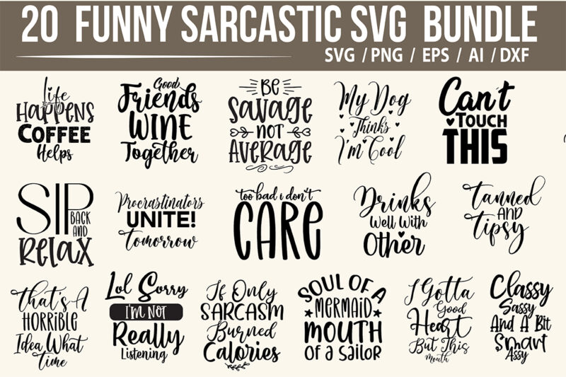 Sarcastic SVG Bundle