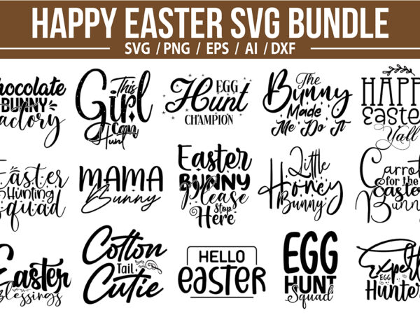 Happy easter svg bundle graphic t shirt