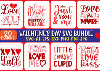 Valentin’s SVG t-shit design Bundle