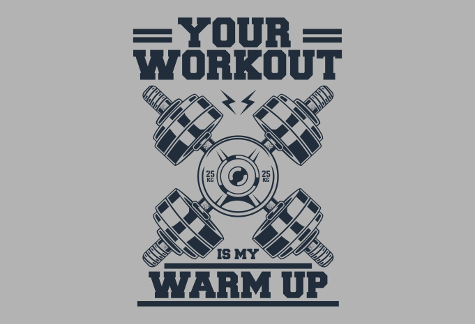 WORKOUT WARMUP GYM - Buy t-shirt designs