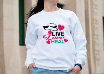 love heal T-shirt Design,big bundle svg file for cricut cheetah nurse shirt svg bundle creative river cut files for cricut doctor svg leopard nurse sublimation designs nurse bundle svg nurse