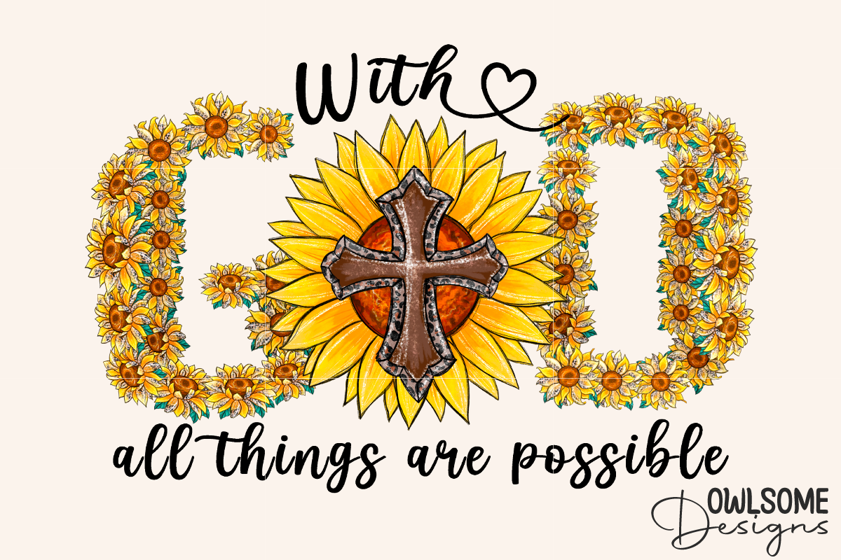 With God All Things Are Possible PNG - Buy t-shirt designs