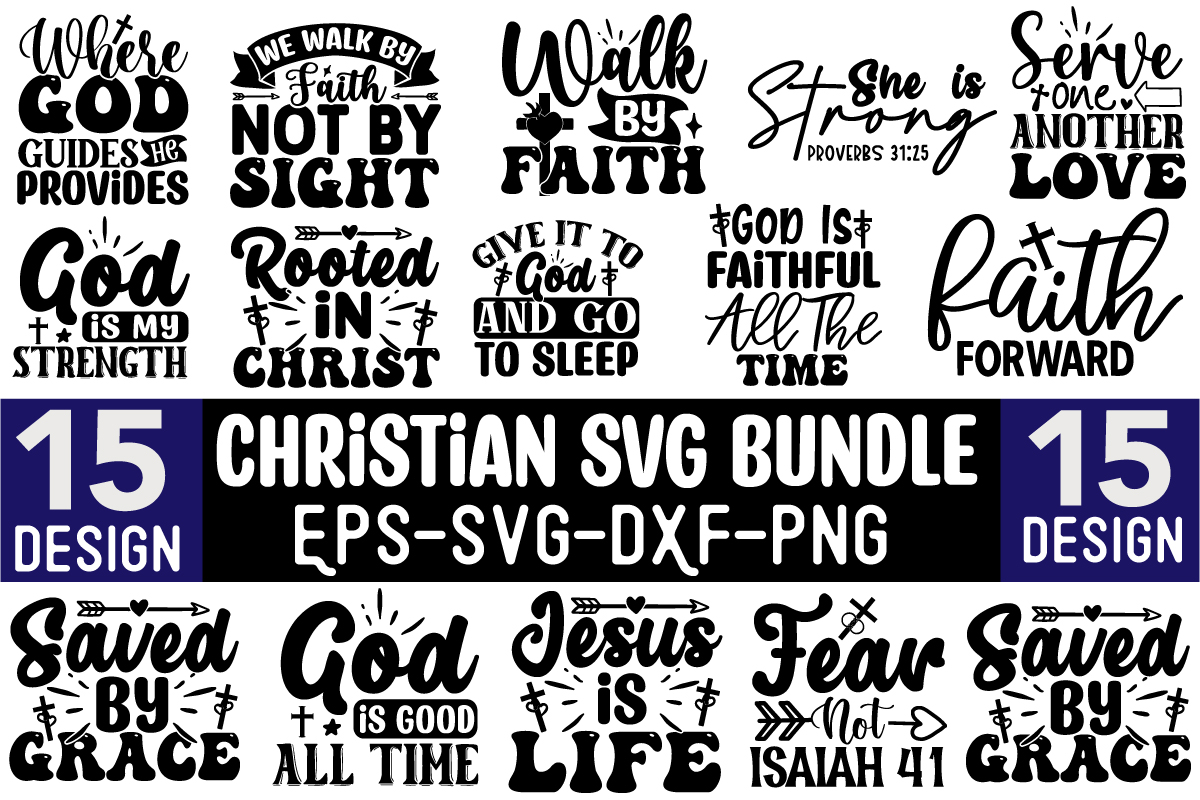 Christian Svg Design Bundle - Buy T-shirt Designs