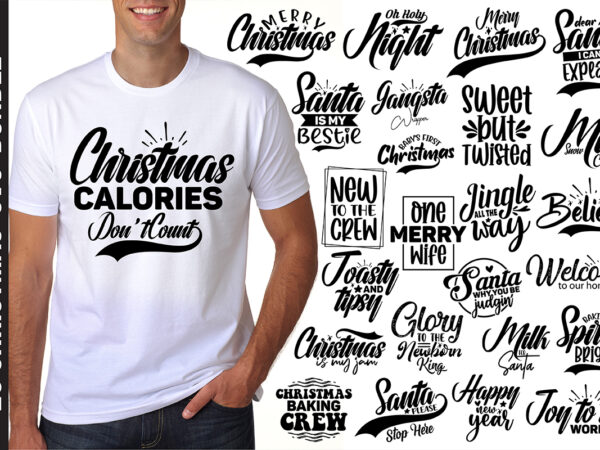 Christmas svg bundle t shirt vector file