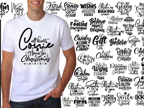 Christmas svg bundle t shirt vector file