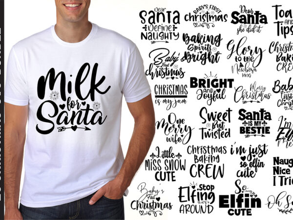 Christmas svg bundle t shirt vector file