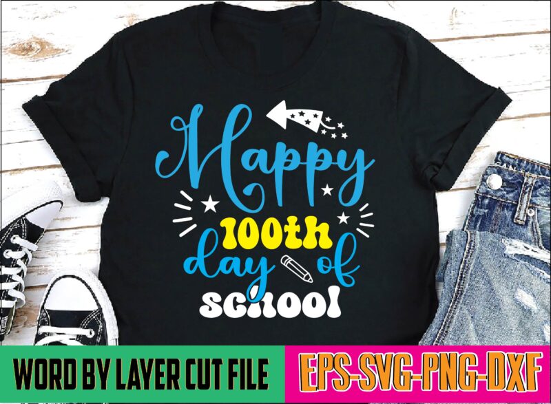 Happy 100th day of school 100 days of school, school svg, 100 days brighter, 100th day of school, back to school, teacher svg, 100 days svg, 100 days school svg,