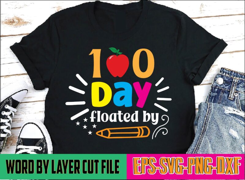 100 days floated by 100 days of school, school svg, 100 days brighter, 100th day of school, back to school, teacher svg, 100 days svg, 100 days school svg, 100th