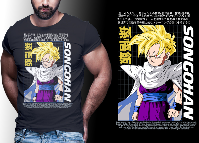 Goku t shirt design | anime bundle Part#05