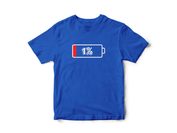 Low battery, graphic t-shirt design