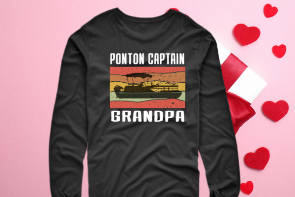 pontoon captain grandpa Vintage boating lover saying T-shirt svg, grumpy old women with pontoon, boat funny, pontoon captain