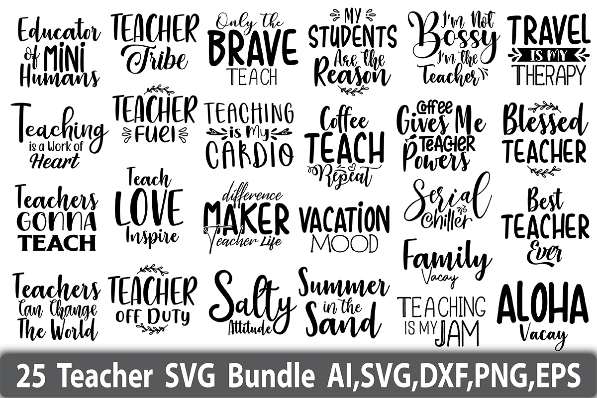 Teacher svg Bundle - Buy t-shirt designs