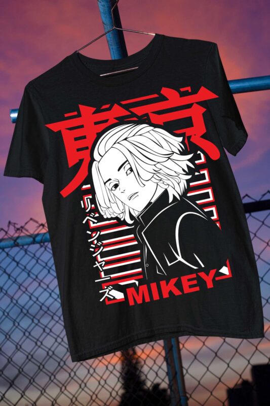 Anime Tokyo Revengers Aesthetic T-Shirt Manjiro Sano Mikey Print