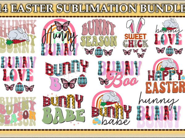 14 easter sublimation bundle