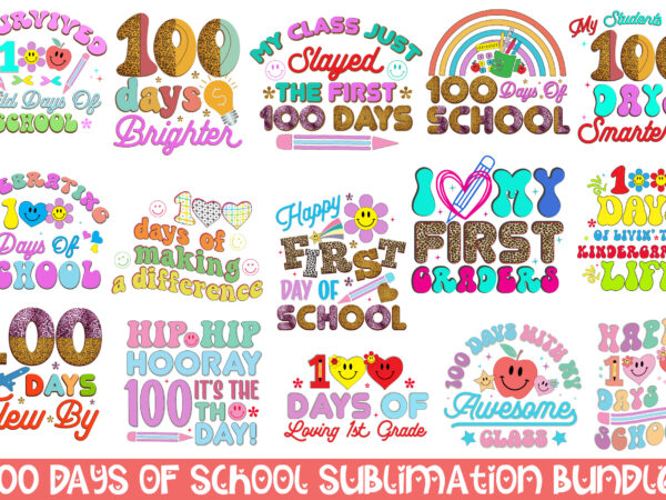 100 days of school bundle