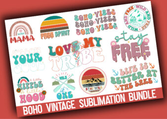 Boho Vintage Sublimation Bundle