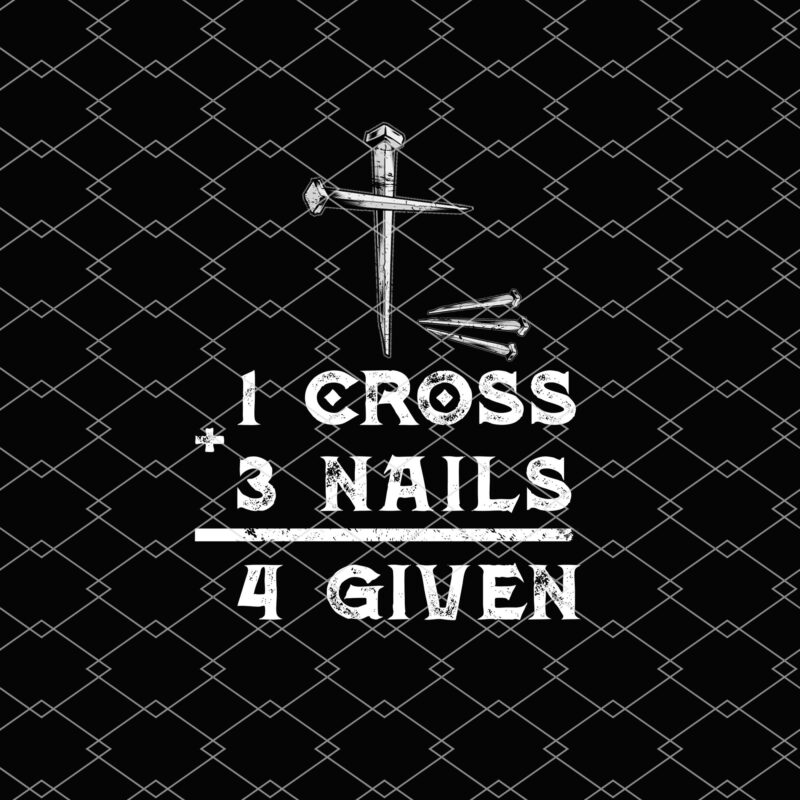 1 Cross 3 Nails Forgiven Christian Easter Holy Cross Jesus Christ NL 1602