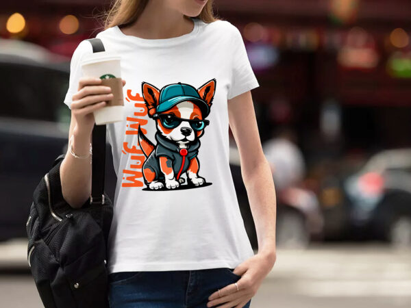 Puppy vector illustration for t-shirt design