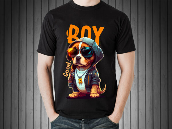 Puppy vector illustration for t-shirt design