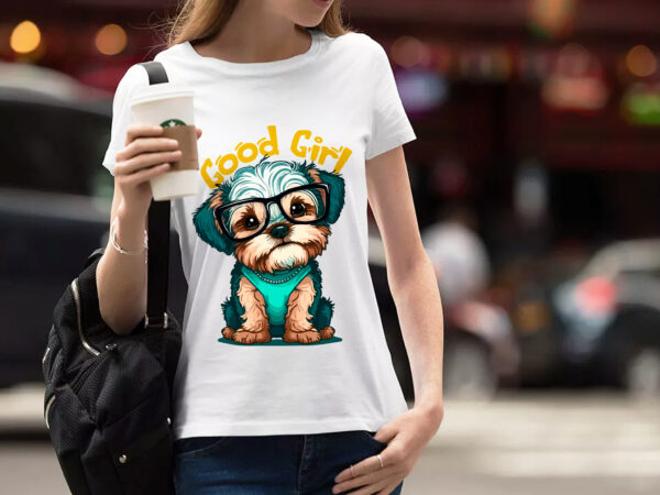 Puppy vector illustration for t-shirt design