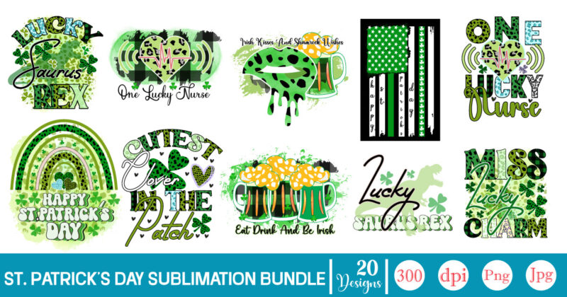 St. Patricks Day Sublimation Bundle St. Patrick's png sublimation design bundle,Irish Day png, St. Patrick's png bundle, western St. Patrick's png, sublimate designs download,St Patricks Day PNG bundle Saint St