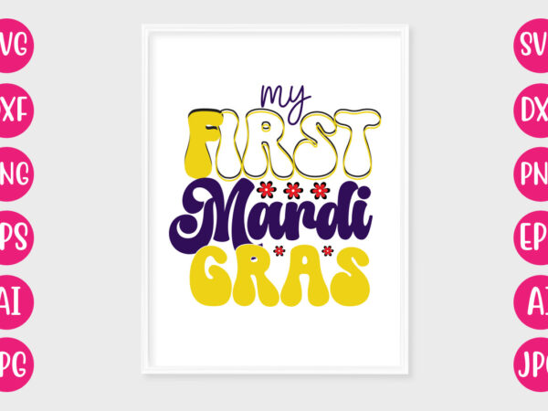 My first mardi gras retro design