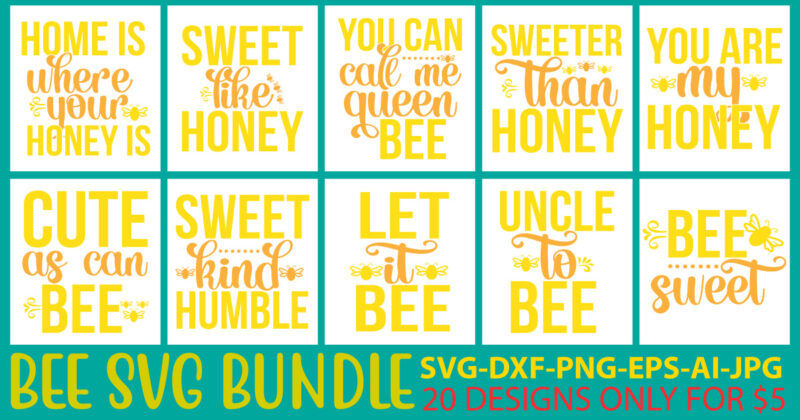 Bee SVG Bundle