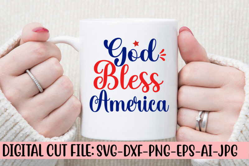 God Bless America SVG Cut File