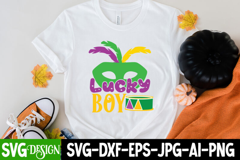 Lucky Boy T-shirt Design,160 Mardi Gras SVG Bundle, Mardi Gras Clipart, Carnival mask silhouette, Mask SVG, Carnival SVG, Festival svg, Mardi Gras Carnival svg ,Boy Mardi Gras Svg, Kids Mardi