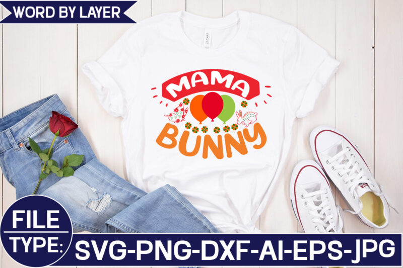 Mama Bunny SVG Cut File