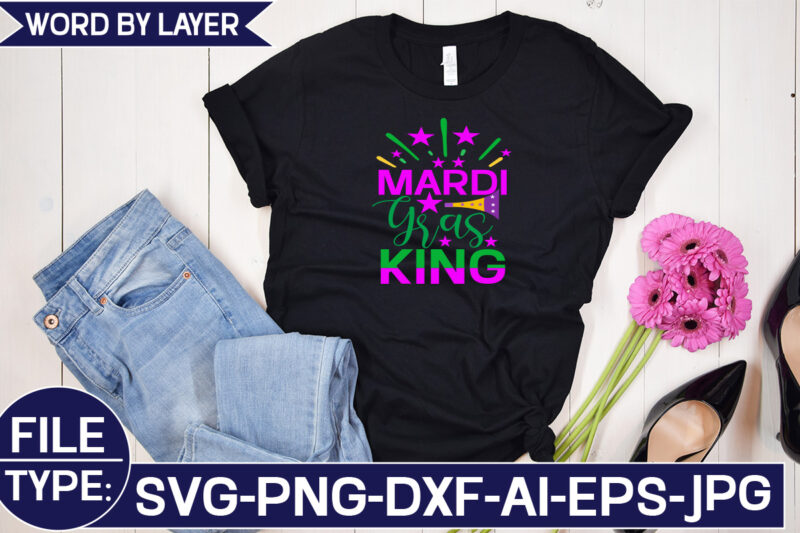 Mardi Gras King SVG Cut File