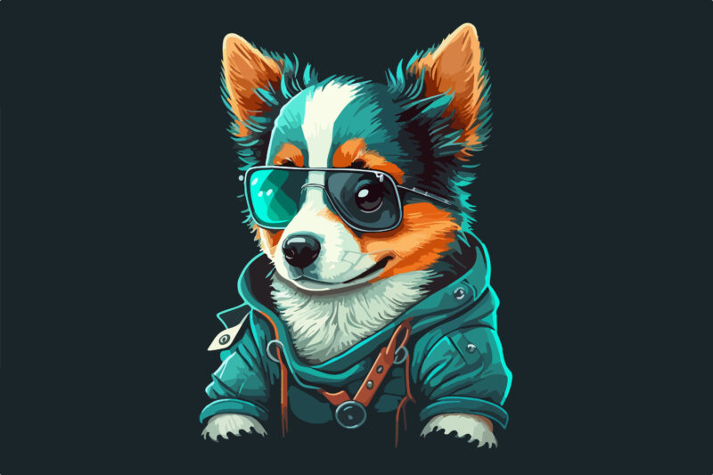 Puppy Vector illustration for t-shirt design