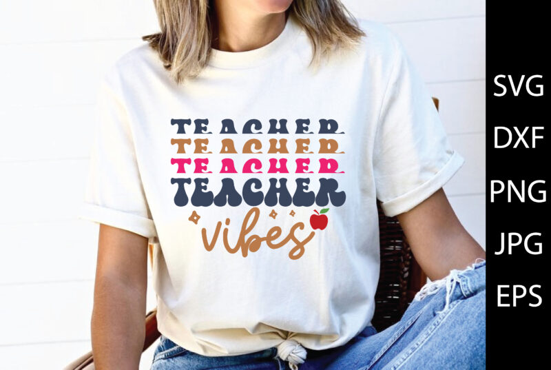 Retro Teacher SVG Bundle