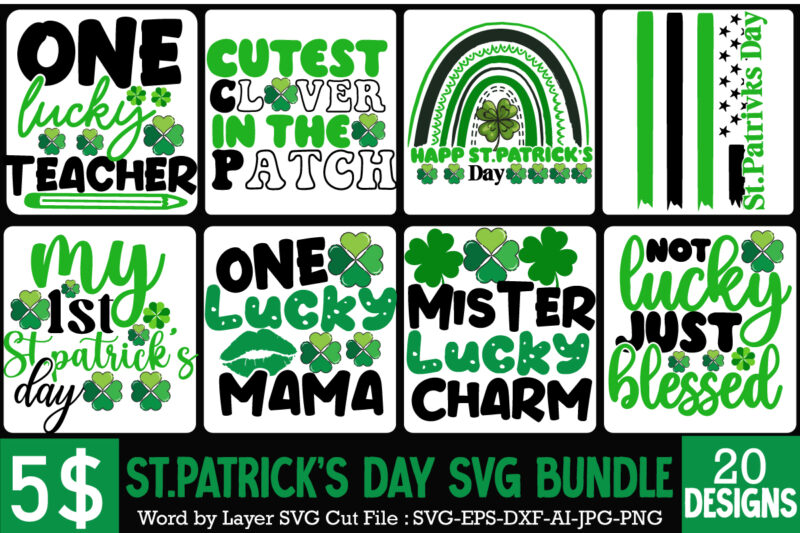 St.patrick's Day SVG Mega Bundle , St.patrick's T-Shirt Design, Mega Bundle , St.patrick's T-Shirt Design, St.patrick's SVG Cut File, Happy St.Patrick's Day T-Shirt Design,Happy St.Patrick's Day SVG Cut File, Happy