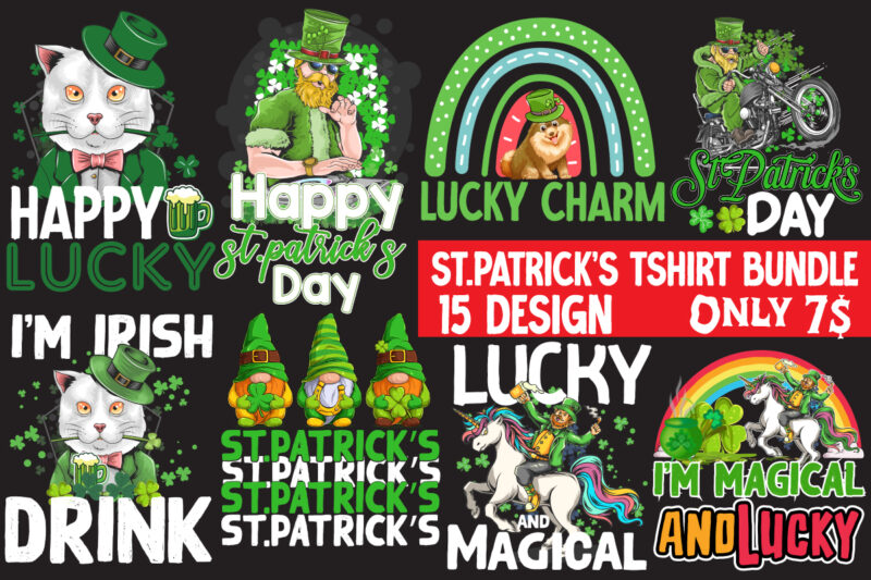 St.patrick's Day SVG Mega Bundle , St.patrick's T-Shirt Design, Mega Bundle , St.patrick's T-Shirt Design, St.patrick's SVG Cut File, Happy St.Patrick's Day T-Shirt Design,Happy St.Patrick's Day SVG Cut File, Happy