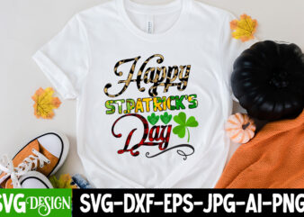 Happy St.Patricki_s Day Sublimation Design, St. Patrick’s Day Png, Lucky Shamrock Png, Retro St. Patty’s Day Png Design, Green Leopard, Retro Lucky Png, Clover Png, Sublimation Design ,Irish SVG, Irish