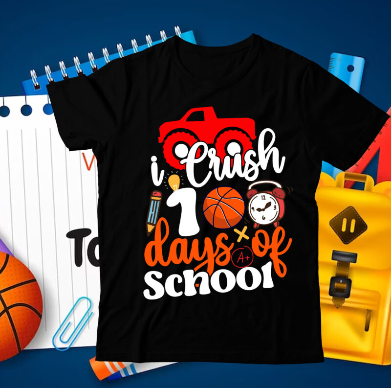 i Crush 100 Days of School T-Shirt Design, i Crush 100 Days of School SVG Cut File, 100 Days of School svg, 100 Days of Making a Difference svg,Happy 100th