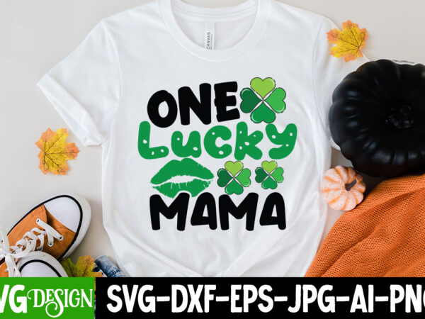 One lucky mama t-shirt design, one lucky smama svg cut file, one lucky mama sublimation bundle , happy st.patrick’s day t-shirt design, happy st.patrick’s day svg cut file, lucky svg,retro