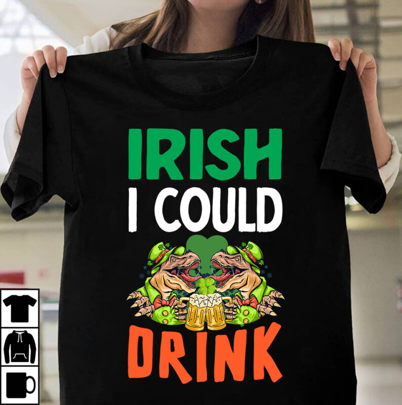 St.Patrick's Day T-shirt Design Bundle,.studio files, 100 patrick day vector t-shirt designs bundle, Baby Mardi Gras number design SVG, buy patrick day t-shirt designs for commercial use, canva t shirt